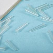 20Pcs Acne Needle Protective Sleeve For Pimples Blackhead Clip Tweezers Beauty Tools Acne Needle Tweezers Cap white