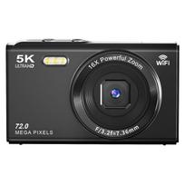 5K digital camera that can send smartphone WIFI transfer function 72 million pixels comes 64GB microSD card auto-focus 16x zoom LED light webcam 2 Day