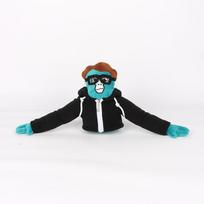 Gorilla Tag Tagged Monke Plush Doll Party Decoration Animal Monkey Stuffed Toys Halloween Pillows Xmas Present Gift 45x24cm black