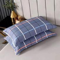 Voko stiliaus medvilnės imitacijos dviguba pagalvės užvalkalas 40*60cm [2 Pillowcases] gray