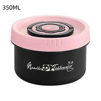 Thermal Insulated Bento Box Leak Proof Stainless Steel Heated Lunch Box for Travel Camping Family Outdoor Picnics 350ML pink