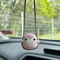 Tobulas automobilio derinys Automobilio pakabukas Aksesuaras galinio vaizdo veidrodėliui Plastikinė medžiaga Little Frogs gray