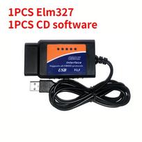 Naujas OBD2 diagnostikos įrankis ELM327 USB V1.5 plastikinis automobilio kabelio sąsaja OBDII CAN-BUS kodo skaitytuvas ELM327 1.5 kompiuterio jungtis