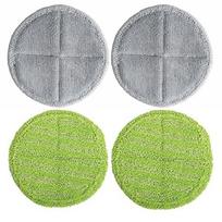 Motorized Spin Mop Heads for Use with For GOBOT Models Set of Four Pads gray