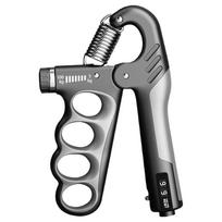 5-100 Kg Grip Strength Trainer Fitness Hand Exerciser Grip Strengthener Spring Finger Pinch Expander Stress Relief Hand Gripper gray