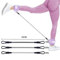 Gym Ankle Bands Ankle Resistance Bands Lower Body Workout Legs And Buttocks Thick Foam Pads Thickened Load Bearing Ring pink