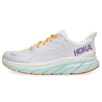 HOKA ONE ONE Clifton 8 Blanc De Blanc Purple Seafoam Women's 1119394-BDBW 37 white