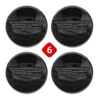 4pcs 3D 67mm Car Wheel Center Hub Caps Cover for Cadillac BLS CT4 CT6 CTS SLR SLS SRX XT5 XT6 XTS Escalade Deville DTS Tiburon Yu9 gray