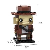LEQUMOC Indianaed Movie Raiders of the Lost Ark Protagonist Jones  Action Figures Building Blocks Educational Toys for Gift