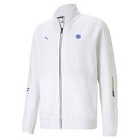 Puma Bmw Mms Rct logotipas Spausdinti Stovas apykaklė su užtrauktuku ilgomis rankovėmis striukė Vyriška striukė balta 599496-02 S white