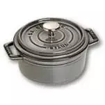 Staub 40509-474 apvali kokotė 12 cm, grafito pilka, ketaus