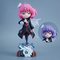 18.5cm/7.28in Anime NARUTO Figure Anya Forger Cosplay Konan Action Figures Pvc Statue Collection Model Toys Gifts pink