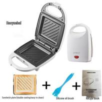 Multi-functional Breakfast Machine: Sandwich, Waffle Maker & Toaster with Electric Griddle black