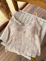 9052 Spicy Girl Lace Seamless Back Strap Tank Top with Chest Pads and Slimming Fit One Size (Fits 80-130 lbs)
