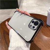 Case for Xiaomi Mi 11 Lite 5G NE,Mi 11 Lite 5G,Mi 11 Lite 4G,11 Electroplated Color Border Clear Phone Casing Cover Xiaomi Mi 11 Lite 5G NE juoda