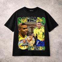 Ronaldo Fenomeno Brazil T Shirt Soccer Football Legend World Cup Graphic Tee M