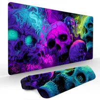 Cyber graffiti style skulls Mouse Pad Large Computer Office Game Table Mats Rubber Anti-slip XXL mouse mat HDP Long Desk Pads 30cmx60cm(11.8x23.6inch) purple