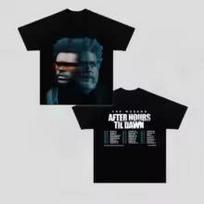 Singer The Weeknd After Hours Til Dawn Stadium Tour Merch 2026 T Shirt Cotton Unisex Men‘s Women's T-Shirts Y2k Vintage Fans Tee 5 XL gray