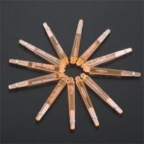 Screw Thread Transparent Dart Stems Darts Shafts with Stainless Steel O Ring 4.5mm Screw Thread 45MM oranžinė