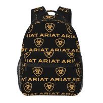 Ariat Distressed American Flag Print Backpacks Boys Girls Bookbag Children School Bags Cartoon Travel Rucksack Shoulder Bag One Size