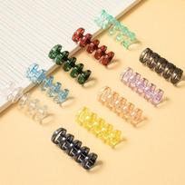 5-Hole Transparent Binder Rings for Loose-Leaf Paper brown