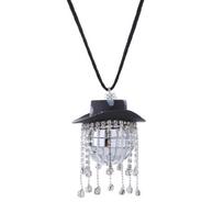 Discos Ball Car Ornament Pendant Interior Rearview Mirror Car Decoration Props black