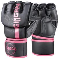 Professional MMA Boxing Gloves Half Finger Training Gloves for Men Women Free Fighting Sparring Sanda M gray