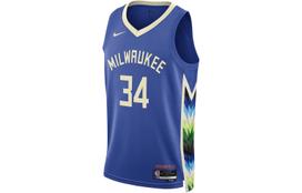 Nike Nba Antetokounmpo Milwaukee Bucks 2022 Jersey DO9600-480 S blue