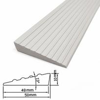 Carpet To Tile Rise Threshold Ramps Self Adhesive 60cm Wheelchairs Ramps Waterproof Wear-resistant Door Threshold Reducer gray