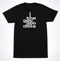 Goo Goo Dolls Logo Shirt - Minimalist Black Alternative Rock Tee XL black
