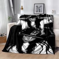 Madinga Billie Eilish Dainininkė Žvaigždė Flanelinė Antklodė Minkšta Šilta Mėtoma Antklodė Miegamajam Svetainei Lovai Kelionei Stovyklavimui Iškylai Dovana 75x90cm gray