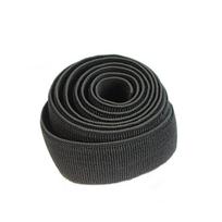 Juodas elastinis nailoninis lipnios juostos dirželis su minkštu, nesipūkuojančiu Velcro Black 30mm gray