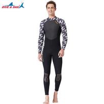 3mm Full Body Wetsuit Men Women Snorkeling Surfing Diving Swimming Thermal Warm Water Sport Gear Small black