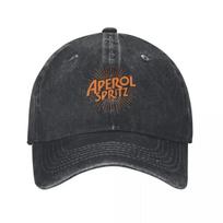 2026 Aperols Spritz Logo Baseball Cap Casual Distressed Washed Cocktail Snapback Cap Unisex Outdoor Summer Adjustable Caps Hat One Size