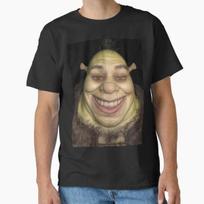 Cursed Photorealistic Shrek Classic Tshirt Tshirt Made In Usaus Size S2xl S beige