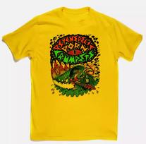 Psychedelic Porn Crumpets Gold Cotton Shirt Full size S-5XL BS1010 M yellow