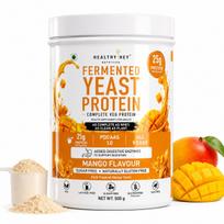 HealthyHey Mitybos Fermentuoto mielių baltymo milteliai - Mangų skonio - 500g
