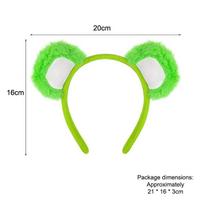 Mielas Meškiuko Ausų Lankelis Helovino Plaukų Juosta Gyvūno Kostiumas Vaikams Suaugusiems Vakarėlio Aksesuarai Helovino Cosplay A10 green