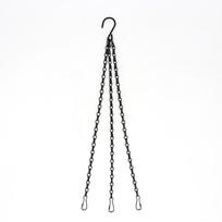 40cm Flower Pot Hanging Chain With 3 Hooks Potted Hydroponic Plant Planting Pot Home Garden Decoration white