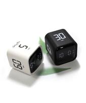 Ballentinoludi Vrt1003 Cube Gravity Timer Desk Clock 2-In-1 1_Vrt1003-Wt(White)/Free black