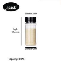 Transparent Flip-Top Spice Bottle - Refillable Pepper Shaker & Salt Dispenser (100/170/250/360ml)