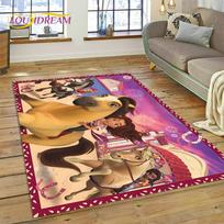 Laisvasis Jojimas Animacinių Arklių Kilimas Kilimas Svetainei Miegamajam Namų Dekoras, Neslystanti Dekoracija Sofai Durų Kilimėlis Mergaitės Dovana 40x60cm( 15x23in ) black