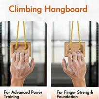 Beginner Climbing Board, Training, Wooden Hanging Fingerboard 1pc beige