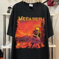 Megadeth Heavy Metal Rock Band T-shirt Vintage Cyberpunk Retro Men's and Women's Hip Hop Short Sleeve Tide S juoda