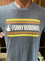 Funky Buddha Beer T-shirt Size Large Blue Goodness Within L white
