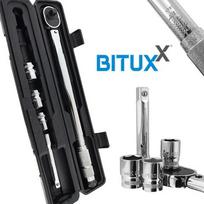 BITUXX dinamometrinis raktas ratams 28–210 Nm su 1/2″ galvutėmis