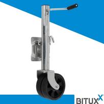 BITUXX reguliuojamas priekabos atraminis ratukas su rankena, iki 900 kg