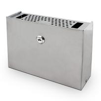 BITUXX sieninė nerūdijančio plieno peleninė rakinama 20 cm inox