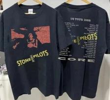 Stone Temple Pilots 1992 m. turas Juoda pusė Unisex marškinėliai S-4XL 2XL