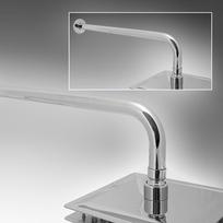 Apvalus sieninis dušo sistemos laikiklis, 38 cm, plieninis